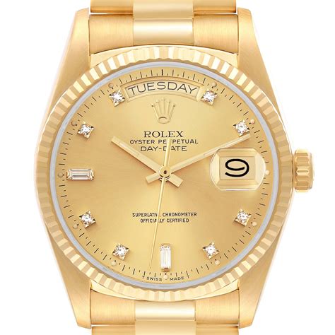 rolex mens president yellow gold|Rolex presidential for sale used.